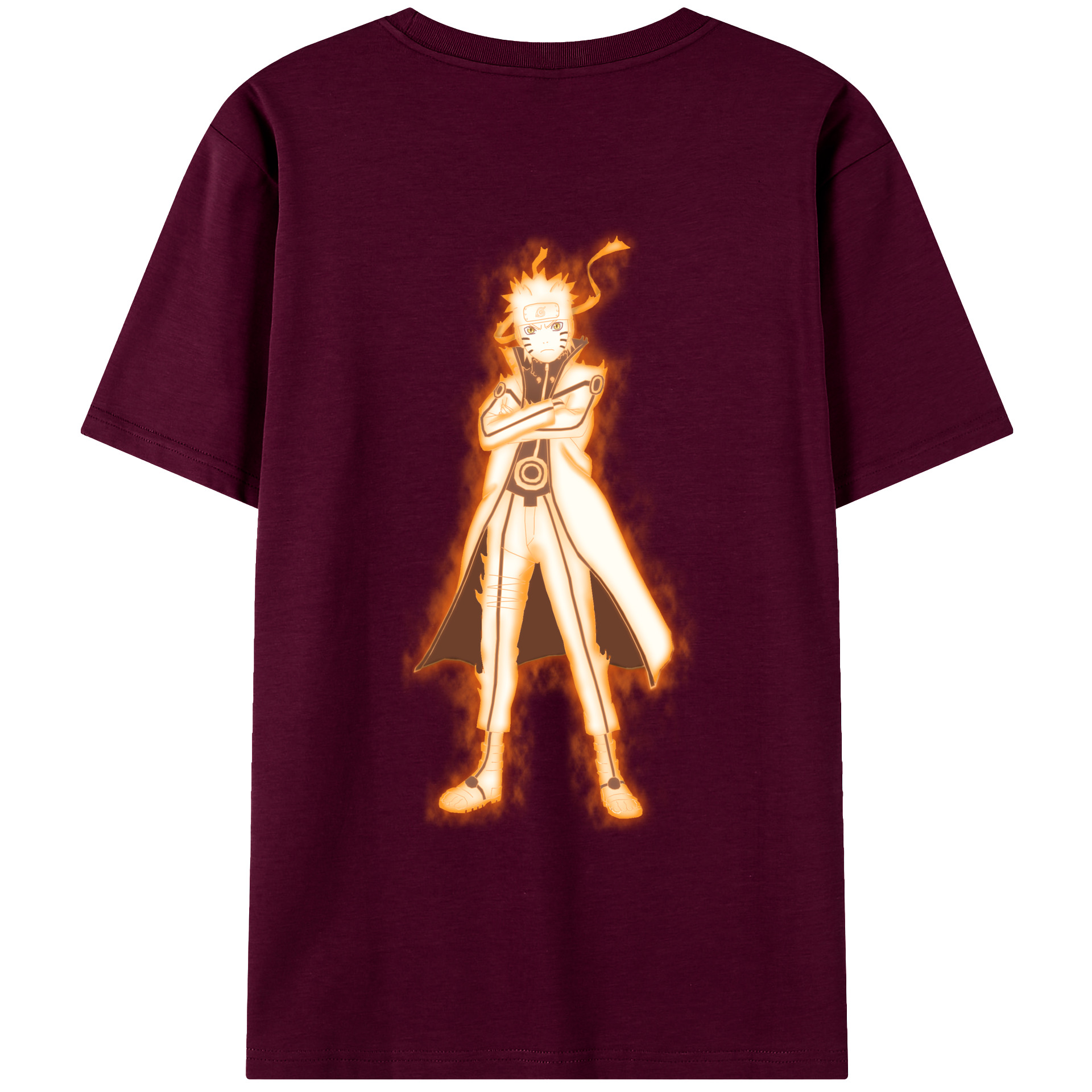 （画像用） NARUTO -ナルト- うずまき ナルト Uzumaki Naruto レディース半袖Tシャツ(バックプリント)